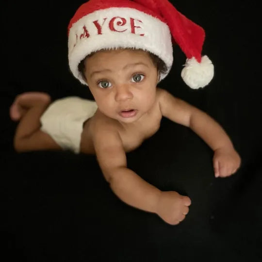 Personalized Matching Embroidered Santa Christmas Hats