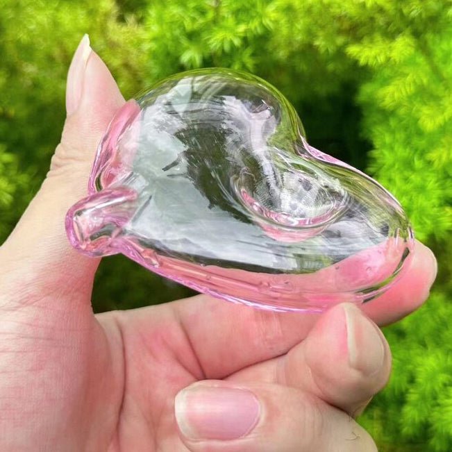 4" Pink Girly Cute Beautiful Love Pipe - gift for her - best Pipe - glass pipe - Shapelys