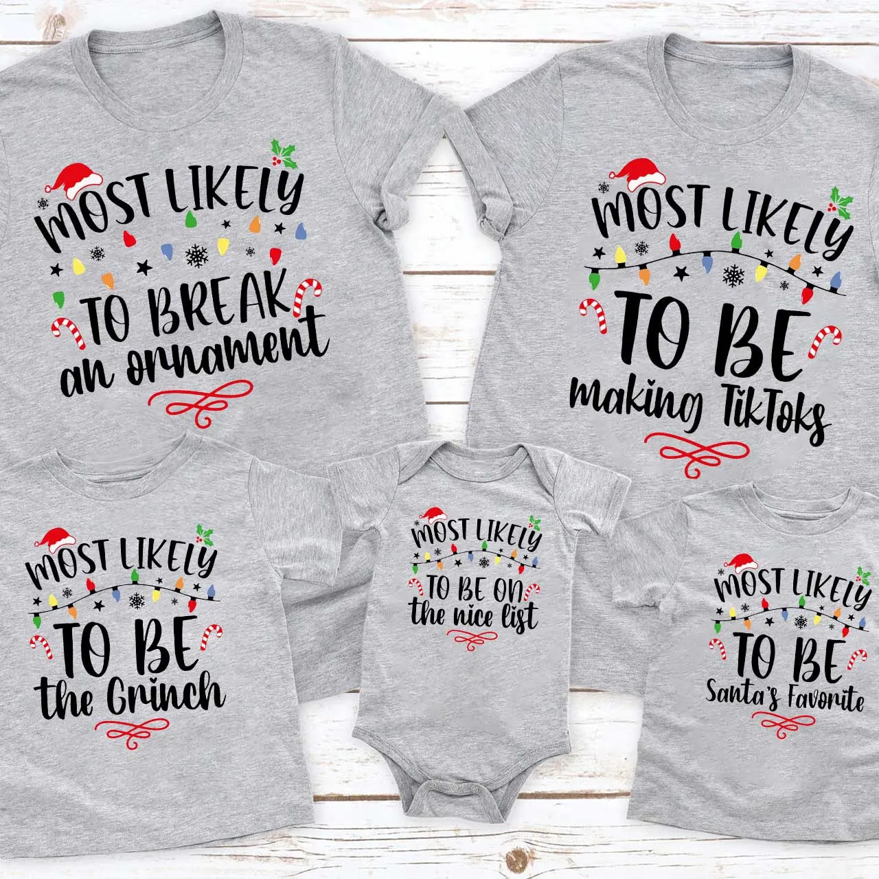 60 Quotes Most Likely And Custom Family Christmas Shirts 2023