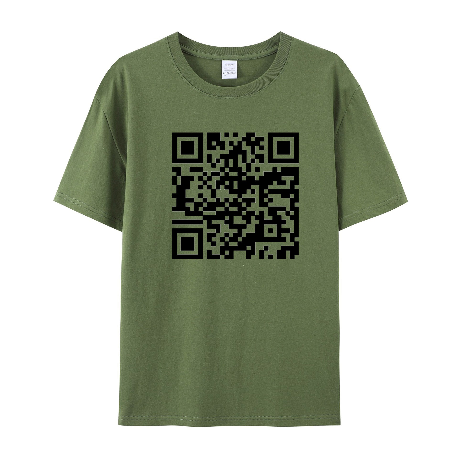 Funny QR Code T-Shirt - Personalized QR code content - Shapelys