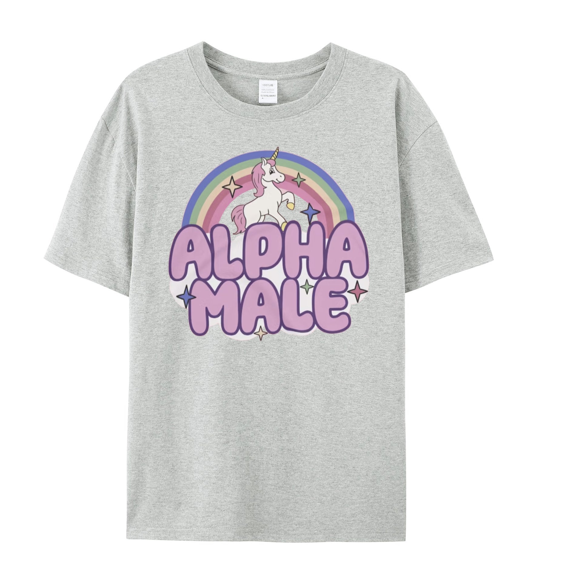 Ironic Alpha Male Unicorn Rainbow, Funny Unisex Tshirt, Funny Shirt, Funny Graphic Tee, Offensive Shirt, Weird Shirt - Shapelys