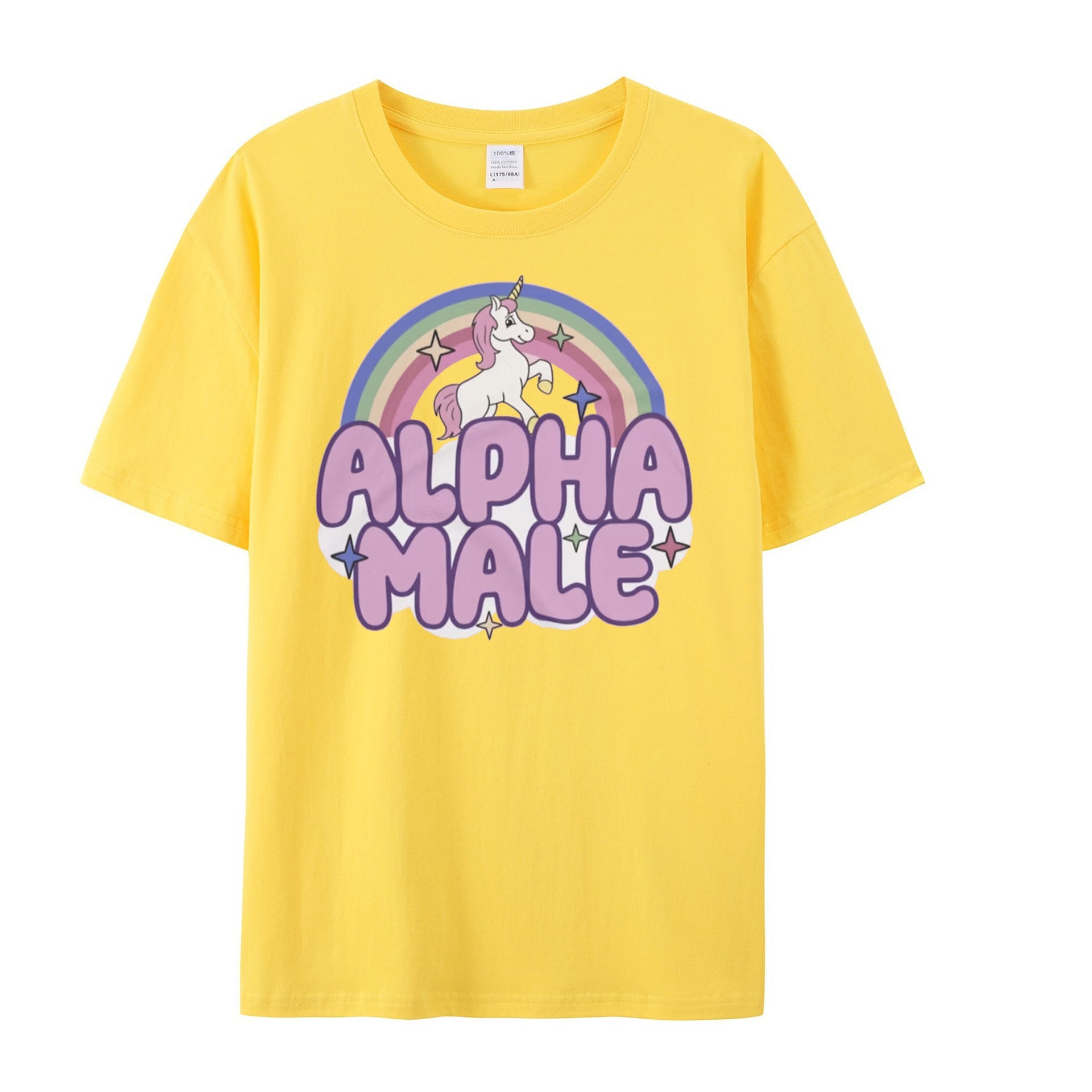 Ironic Alpha Male Unicorn Rainbow, Funny Unisex Tshirt, Funny Shirt, Funny Graphic Tee, Offensive Shirt, Weird Shirt - Shapelys