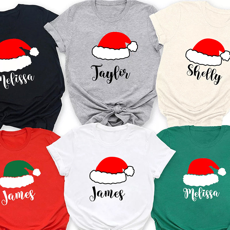 Personalized Family Christmas Pajama Shirts