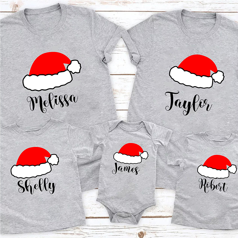 Personalized Family Christmas Pajama Shirts