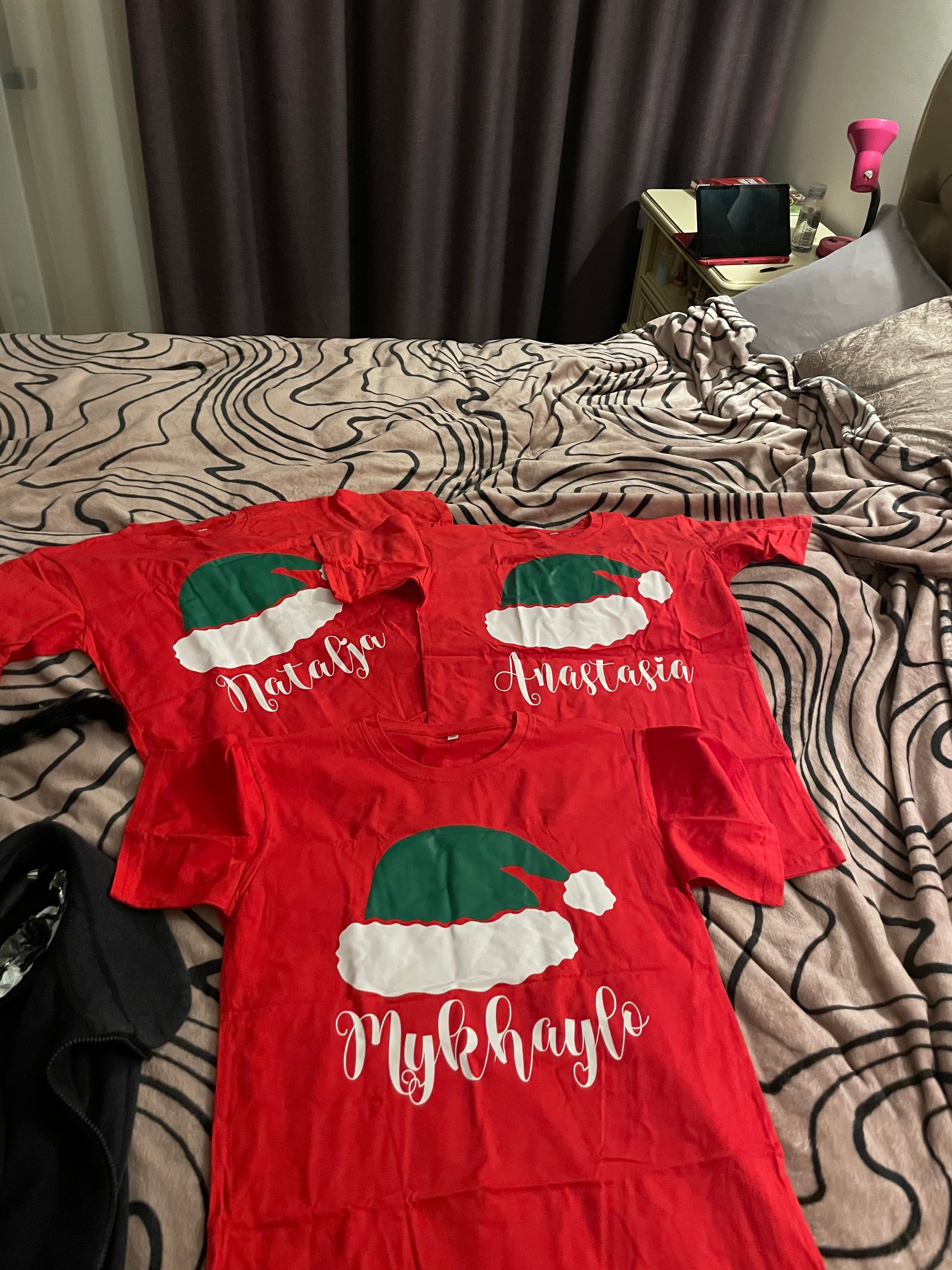 Personalized Family Christmas Pajama Shirts