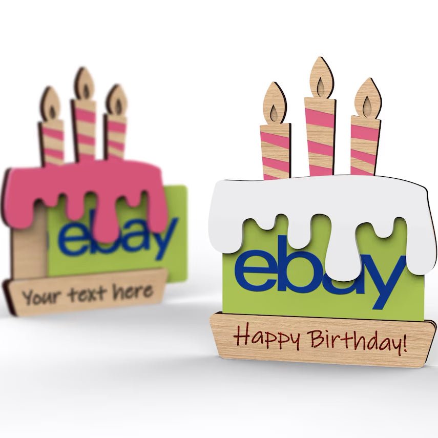 Personalized Gift Card Holder | Happy Birthday | Birthday cake - Shapelys