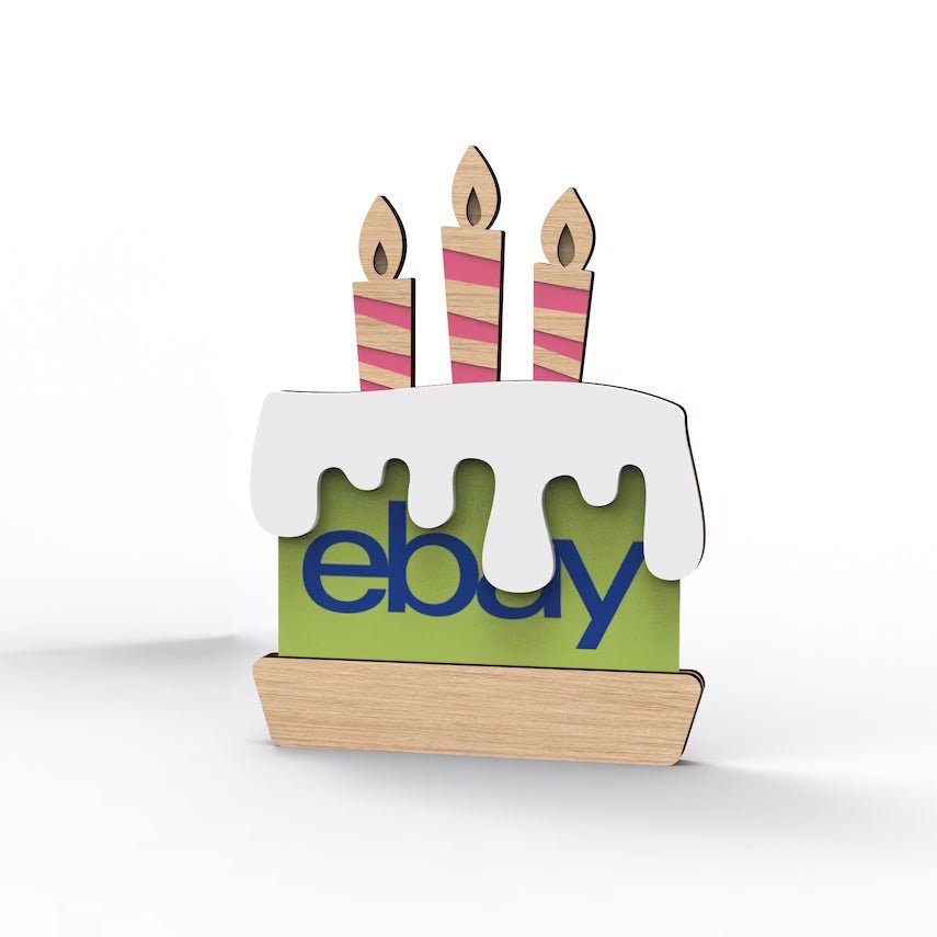 Personalized Gift Card Holder | Happy Birthday | Birthday cake - Shapelys