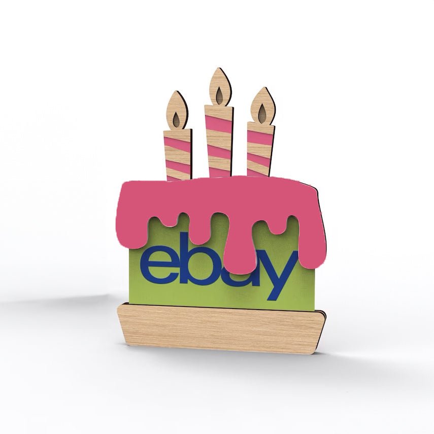 Personalized Gift Card Holder | Happy Birthday | Birthday cake - Shapelys