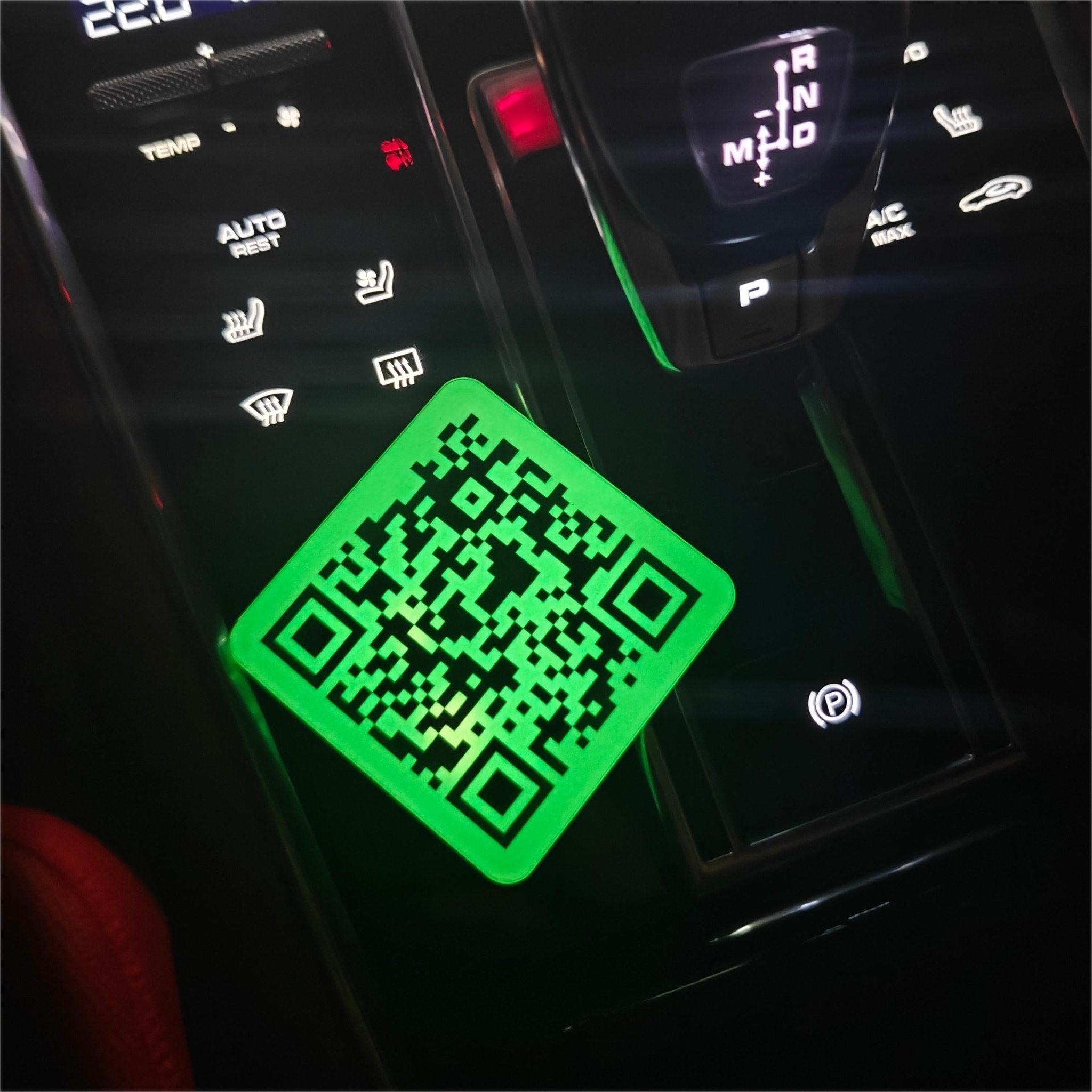 Personalized luminous QR code acrylic signboard, customized content, content can be changed later, GIF can be made - Shapelys