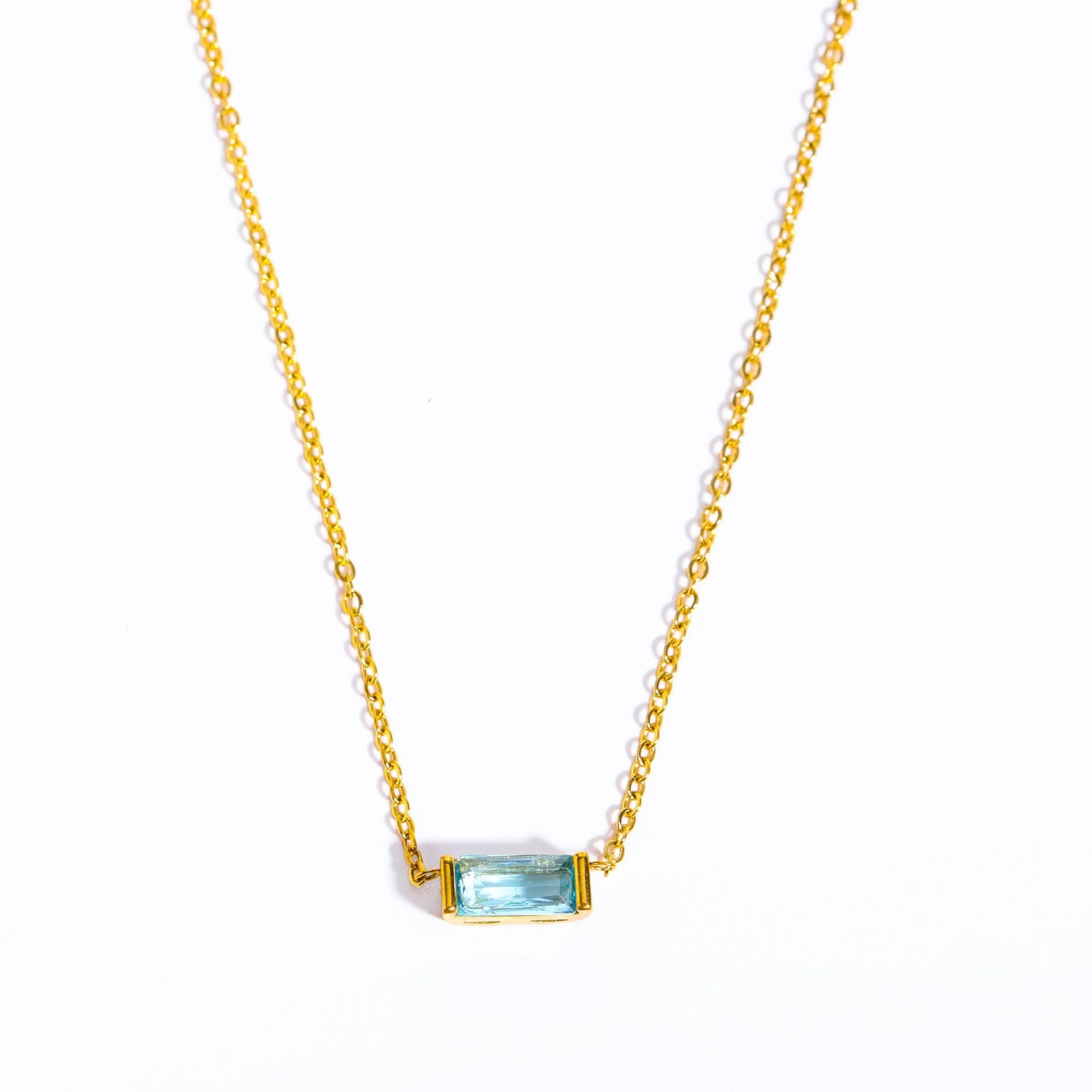 12 Birthstone Zircon Necklace - Shapelys