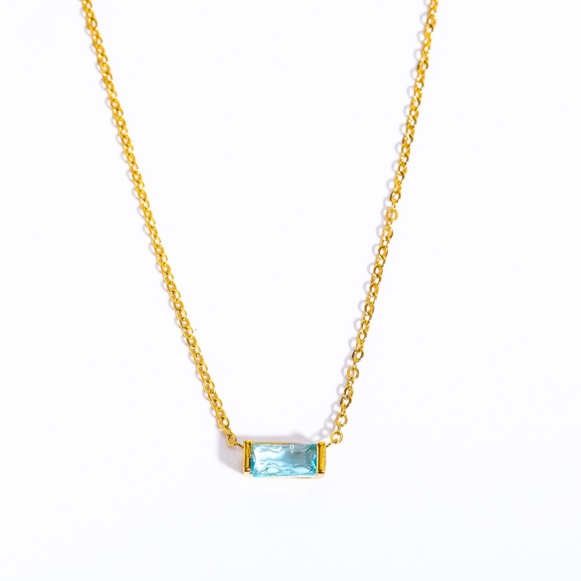 12 Birthstone Zircon Necklace - Shapelys