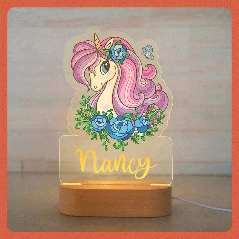 Baby name night light - Shapelys