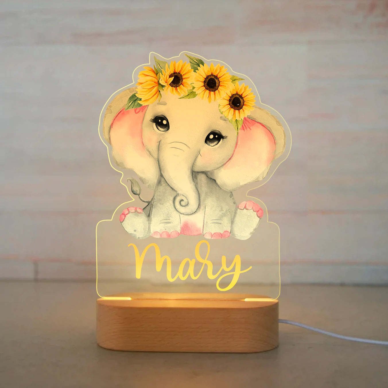 Baby name night light - Shapelys