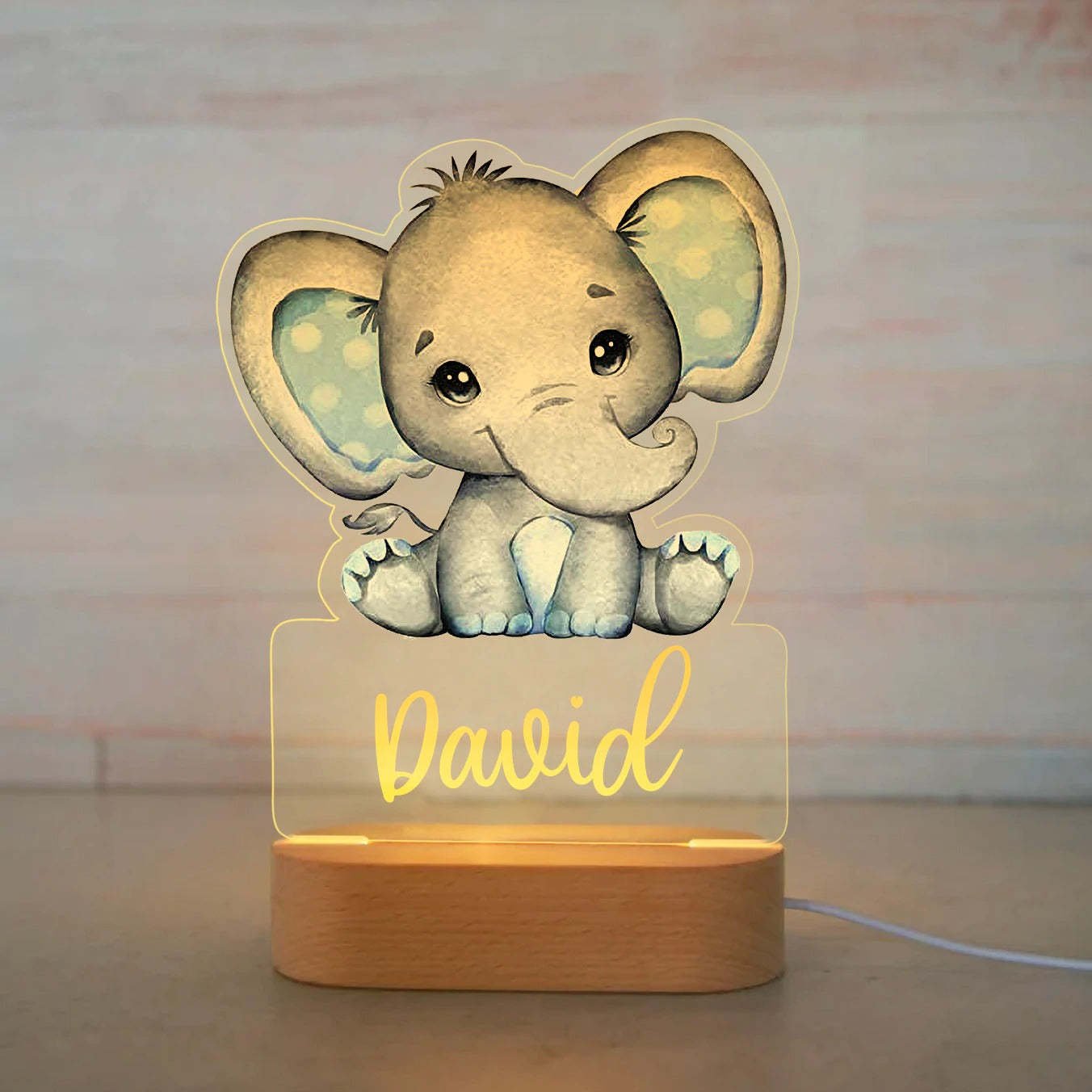 Baby name night light - Shapelys