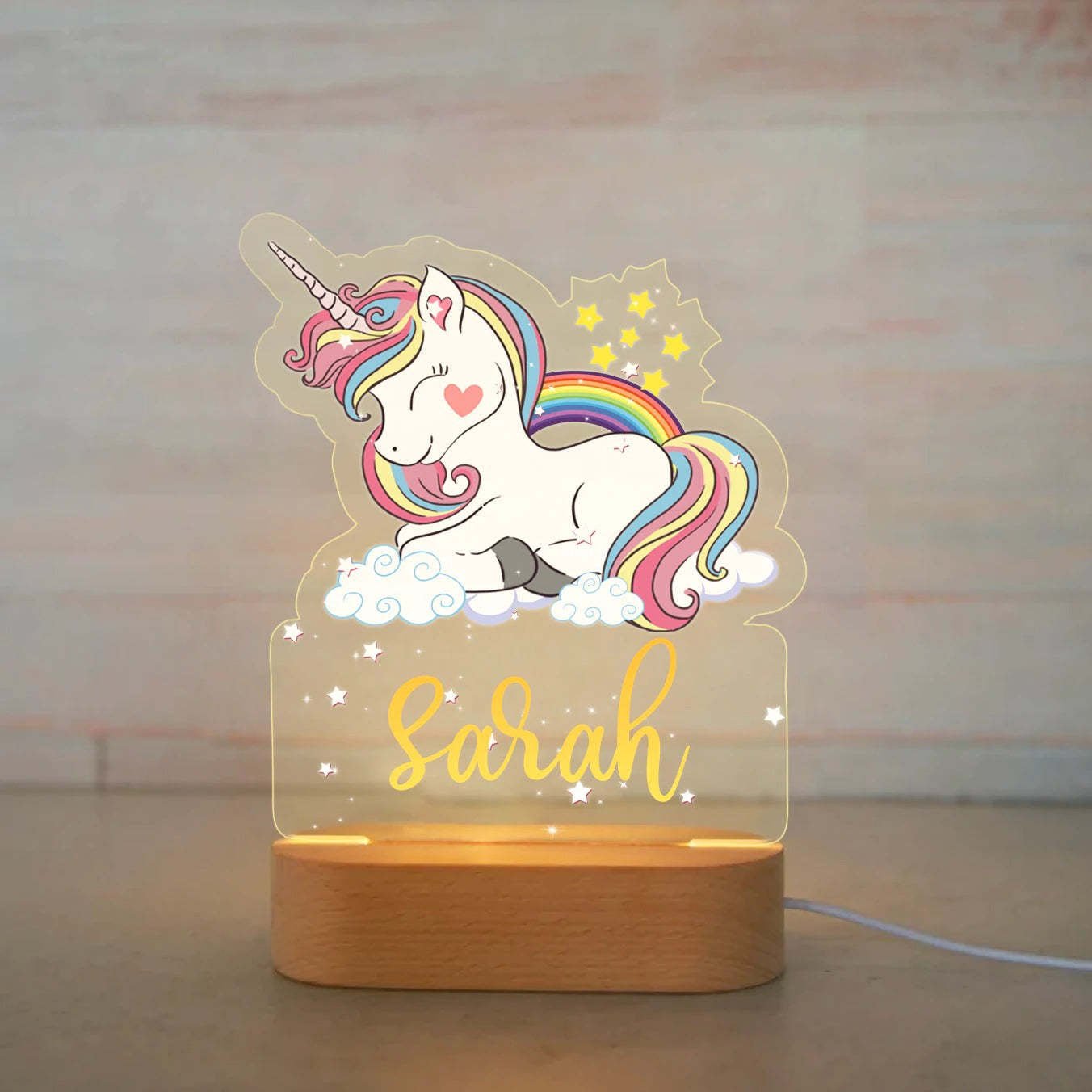 Baby name night light - Shapelys