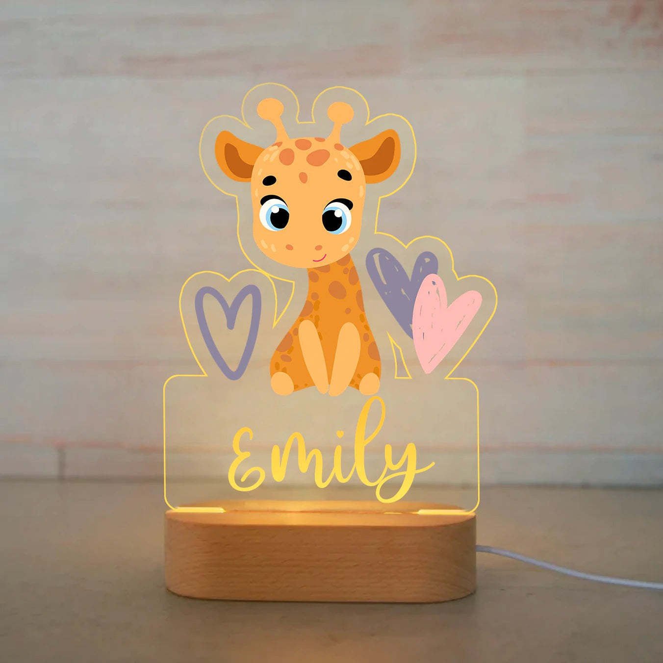 Baby name night light - Shapelys