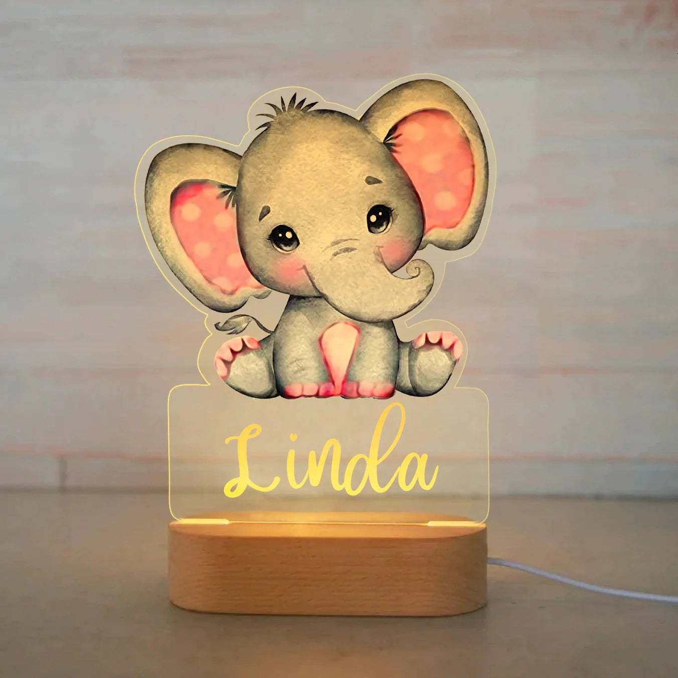 Baby name night light - Shapelys