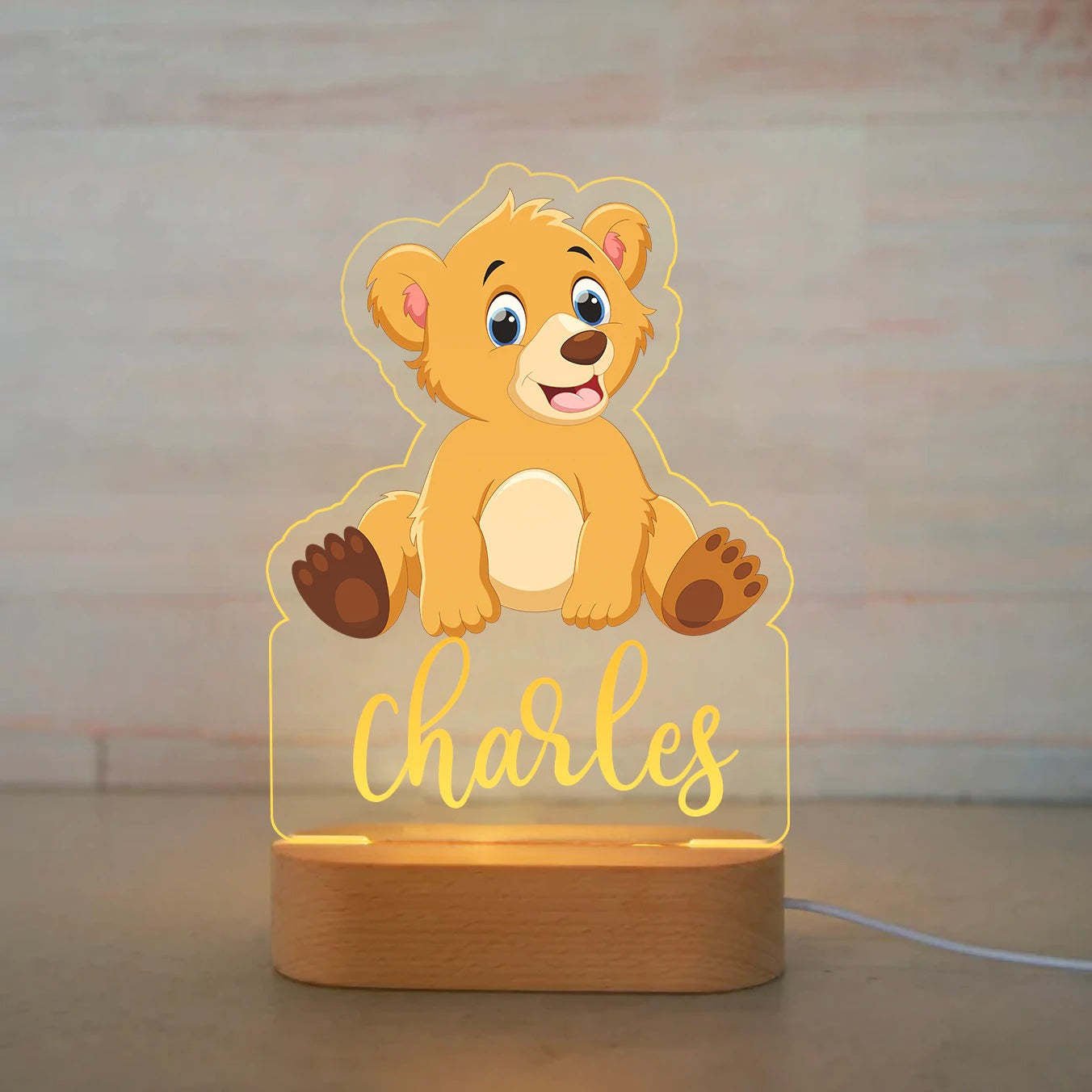 Baby name night light - Shapelys