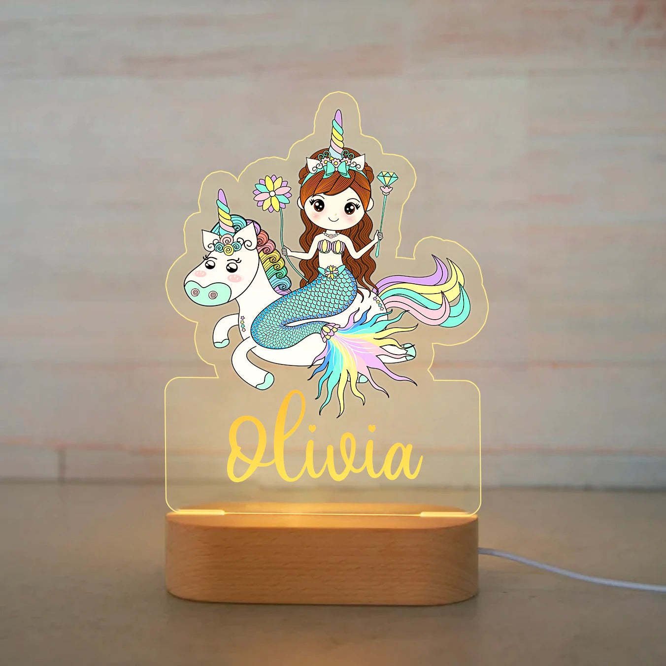 Baby name night light - Shapelys