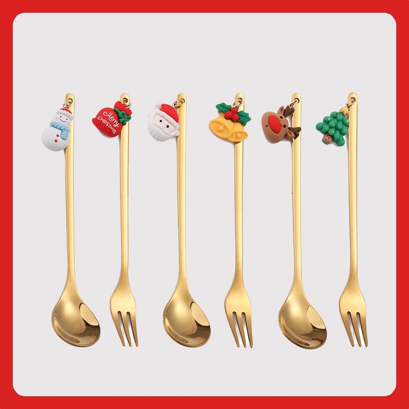 Christmas-themed cutlery - Shapelys