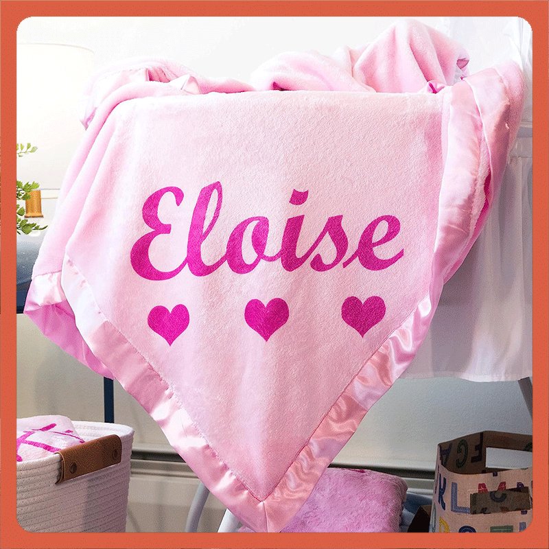 Custom Name Printed Flannel Blanket - Shapelys