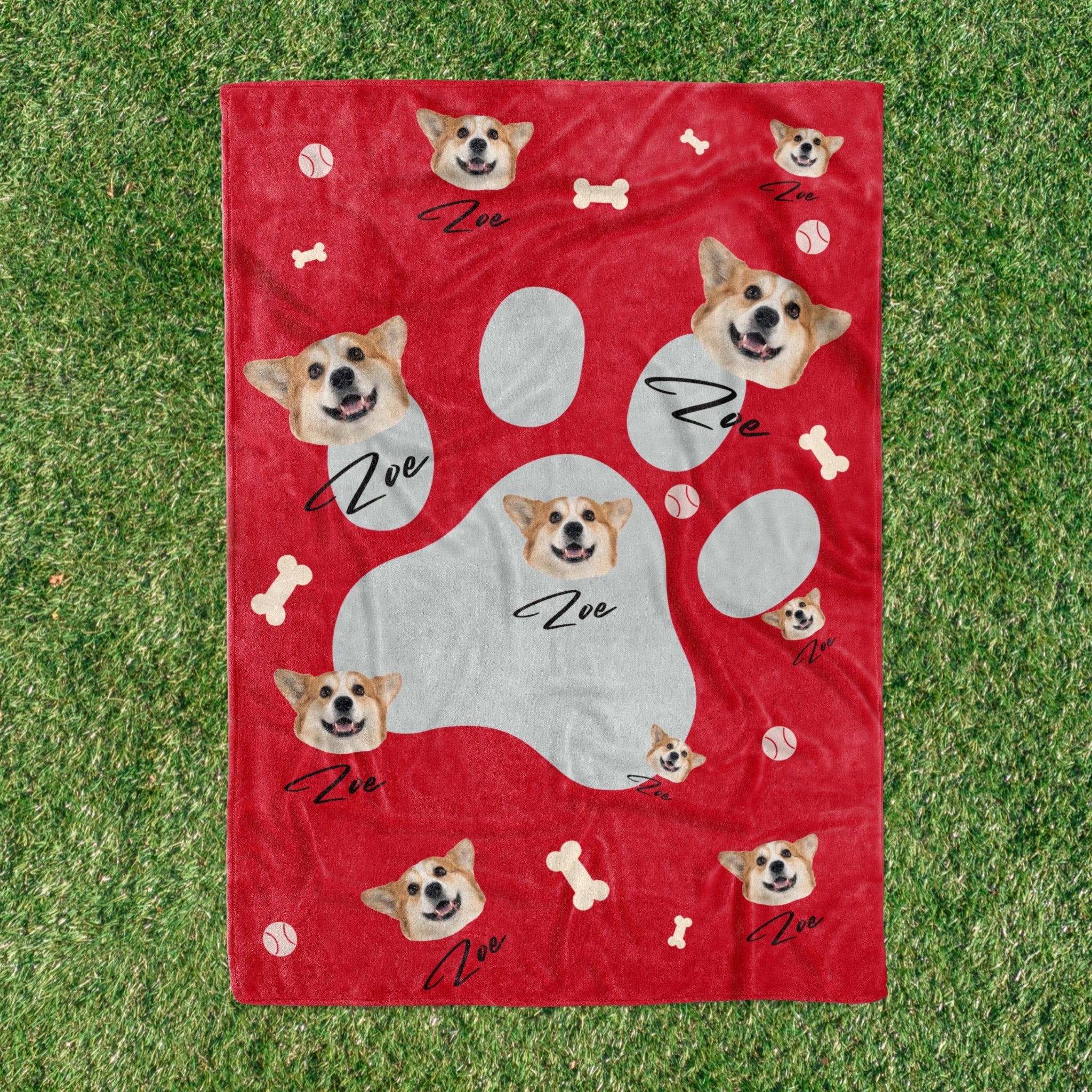 Custom Pet Photo Flannel Blanket - Shapelys