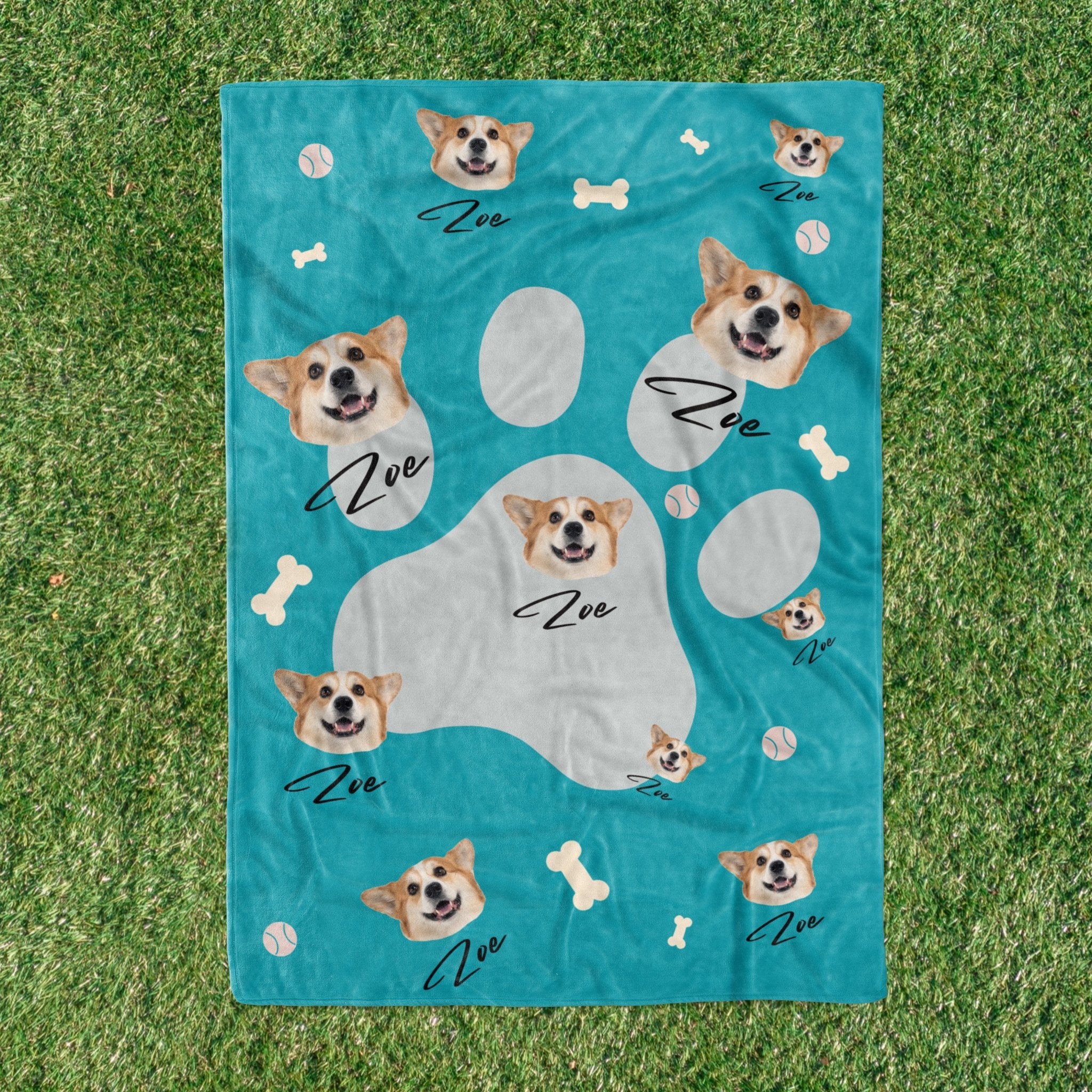 Custom Pet Photo Flannel Blanket - Shapelys