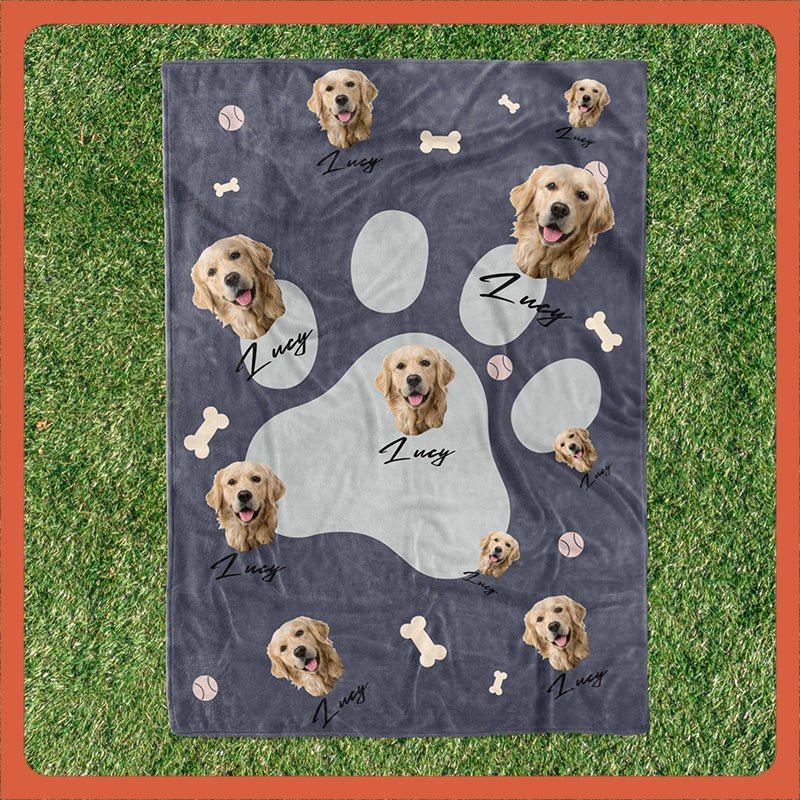 Custom Pet Photo Flannel Blanket - Shapelys