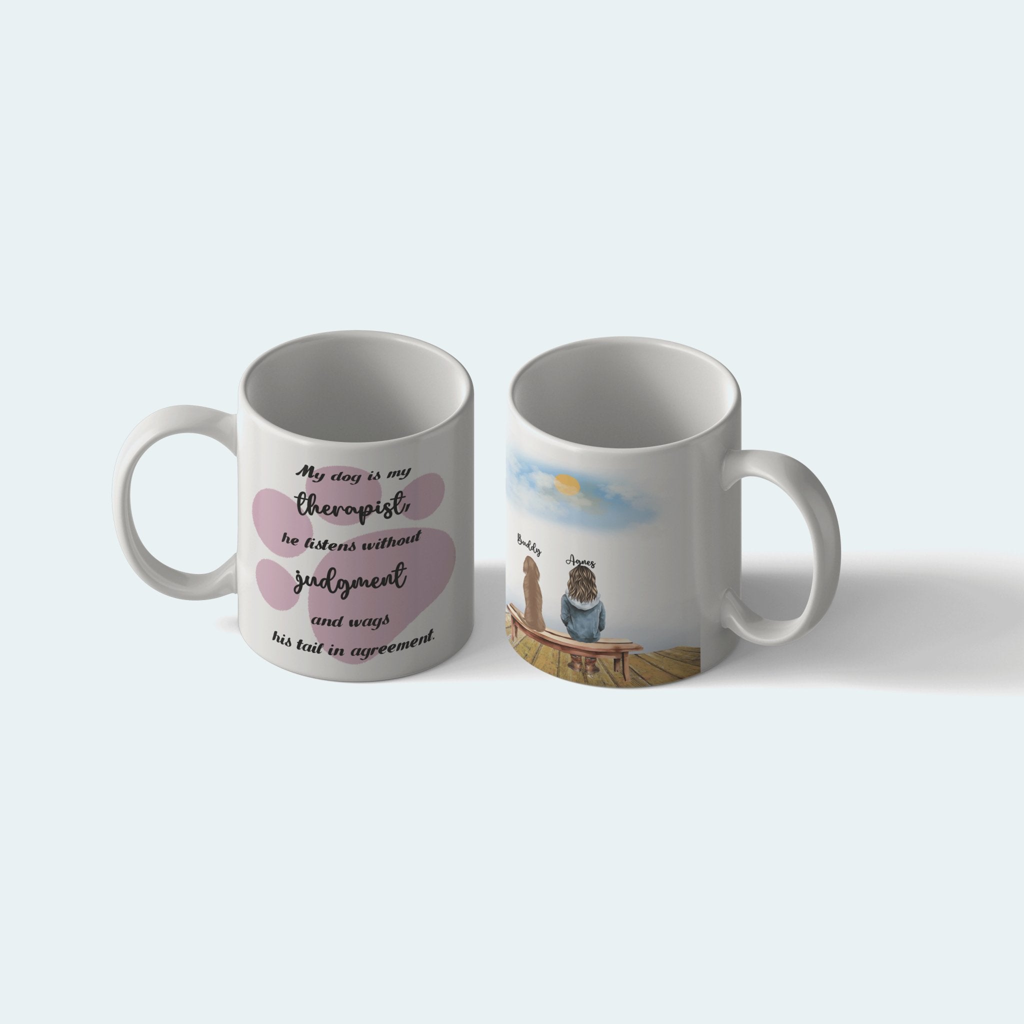 Custom ‘Therapist Puppy’ Mug - Shapelys