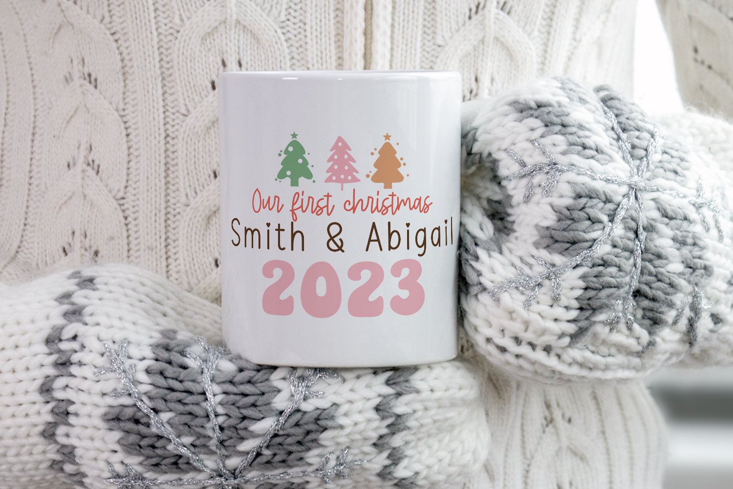 Customize first Christmas mug - Shapelys