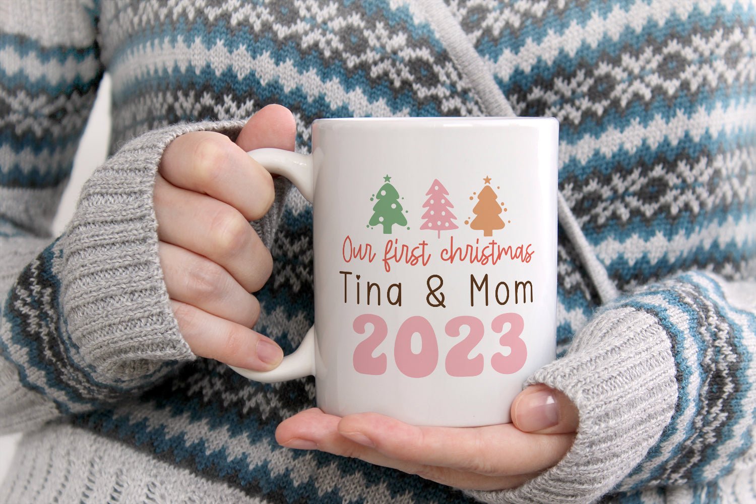 Customize first Christmas mug - Shapelys