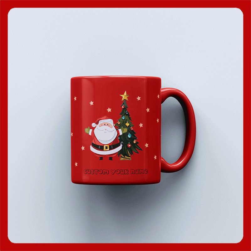 Customized name Christmas mug - Shapelys