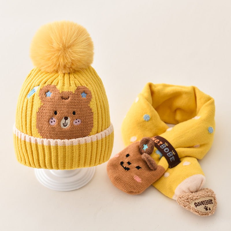 Cute Animal Hat and Scarf Set - Shapelys