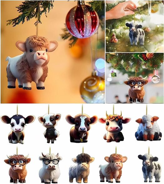 CUTE CARTOON COW HANGING ORNAMENTS - Shapelys