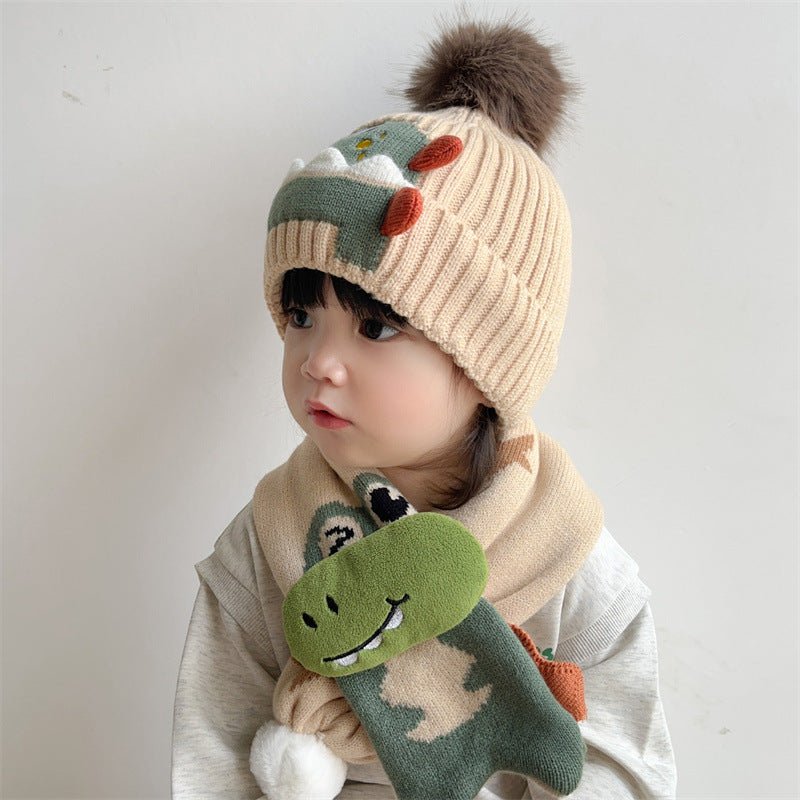 Dinosaur Hat and Scarf Set - Shapelys