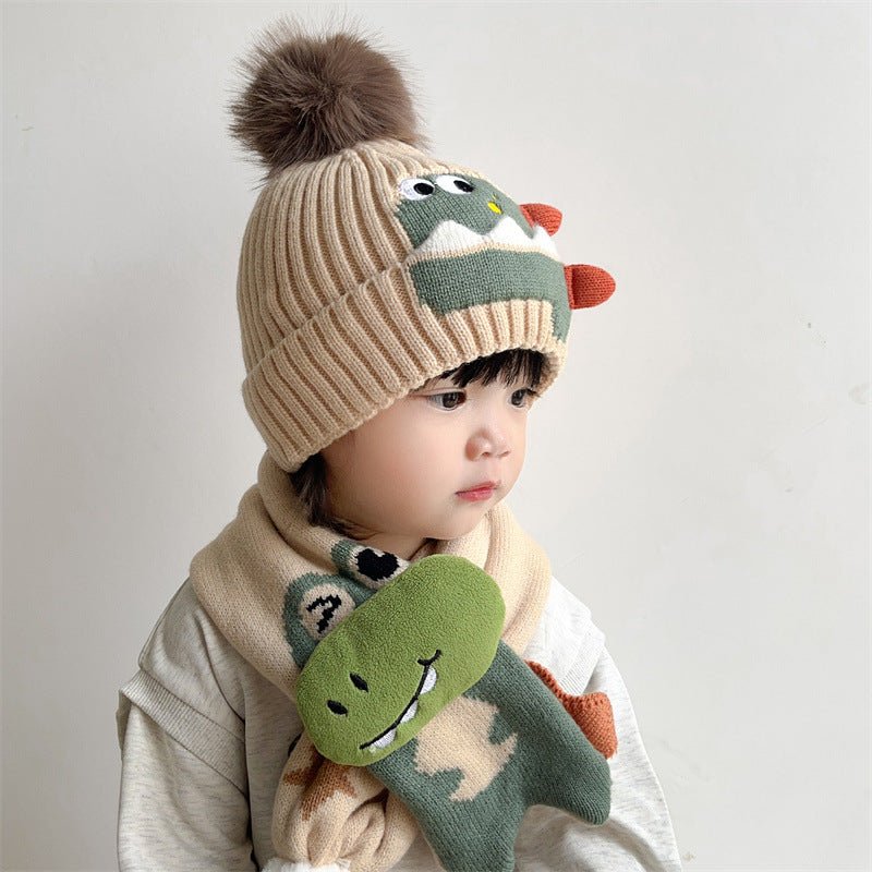 Dinosaur Hat and Scarf Set - Shapelys