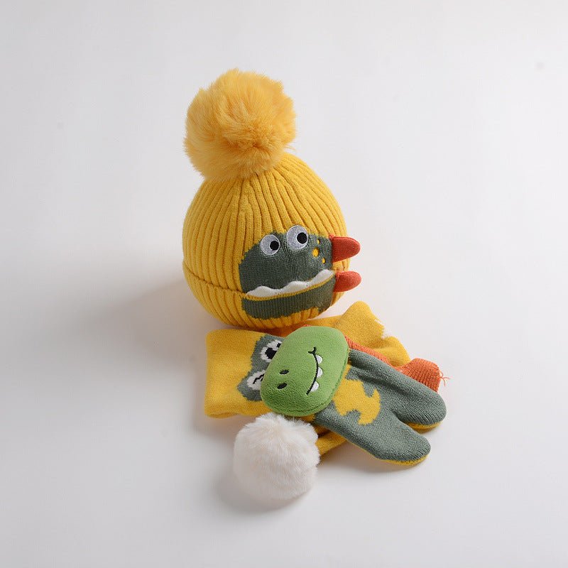 Dinosaur Hat and Scarf Set - Shapelys