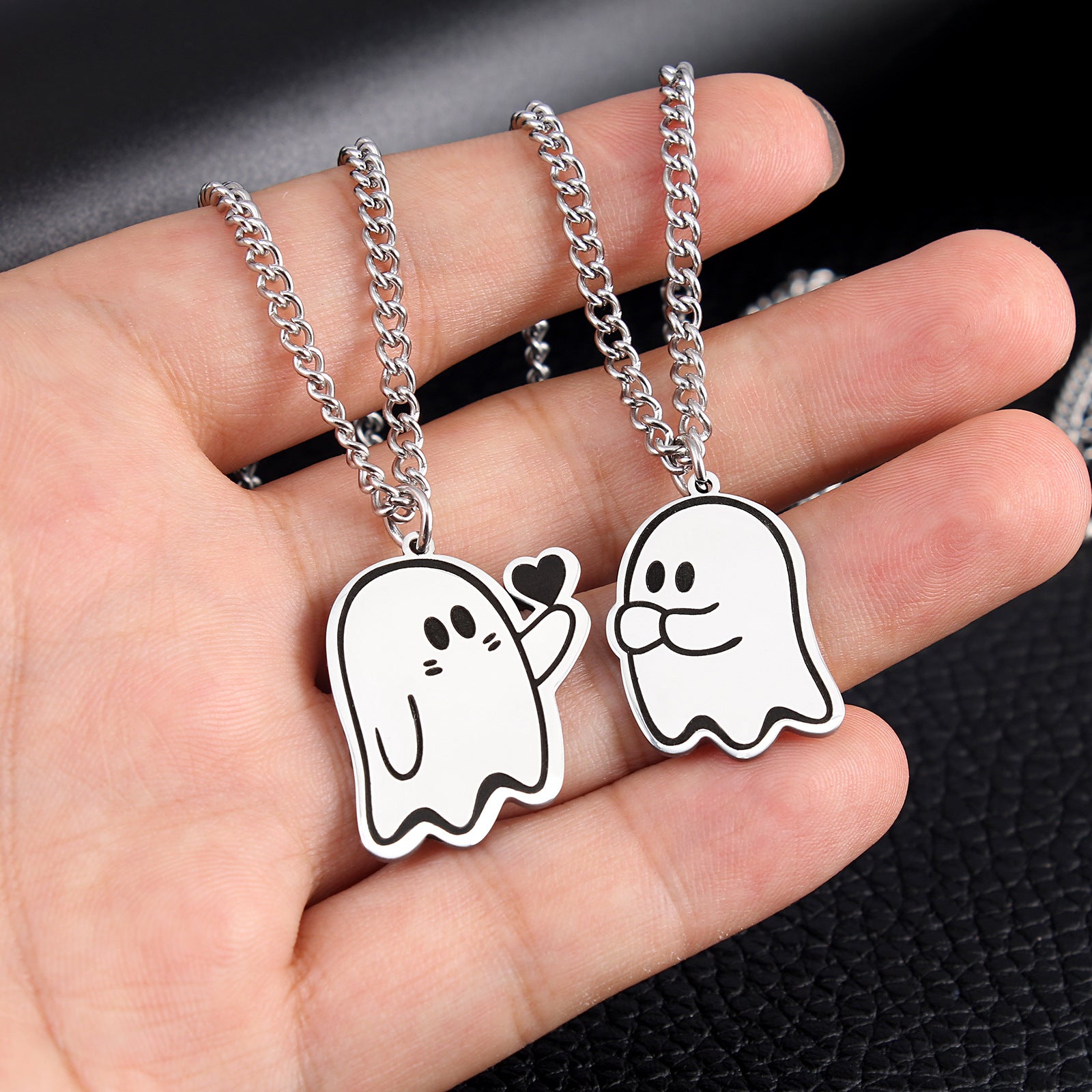 Ghostly Couple Necklace - Shapelys