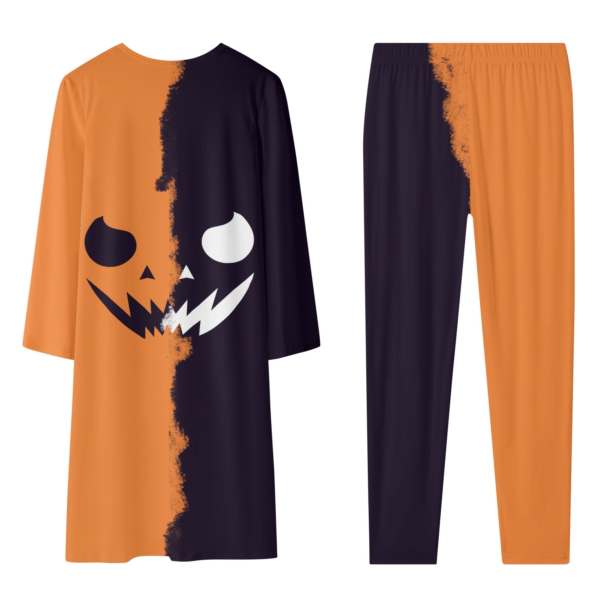 Halloween exclusive women's long-sleeved cardigan + leggings 2 pieces - Shapelys