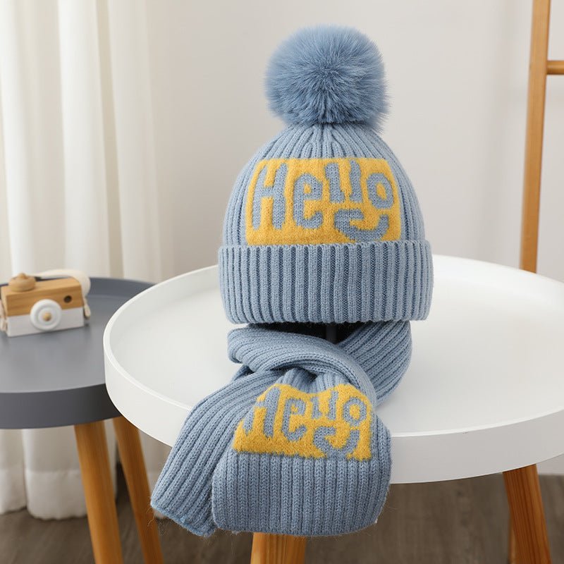 Hello Knit Hat and Scarf Set - Shapelys