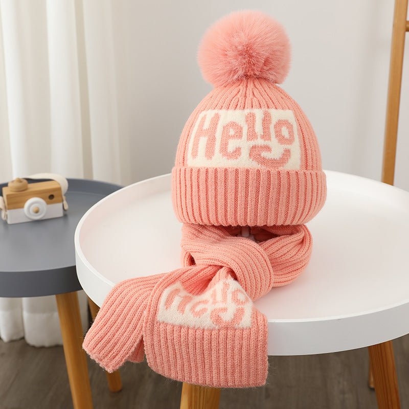 Hello Knit Hat and Scarf Set - Shapelys