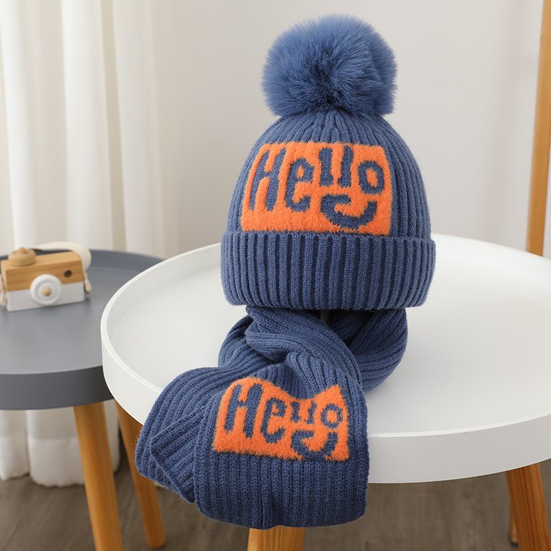 Hello Knit Hat and Scarf Set - Shapelys