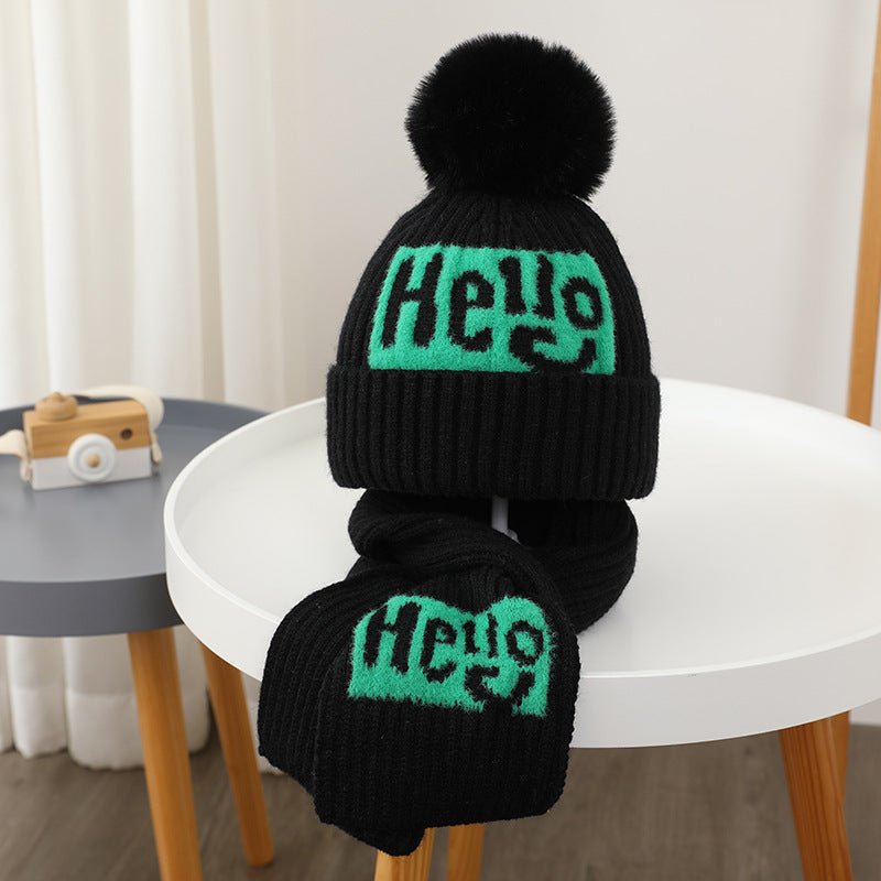 Hello Knit Hat and Scarf Set - Shapelys