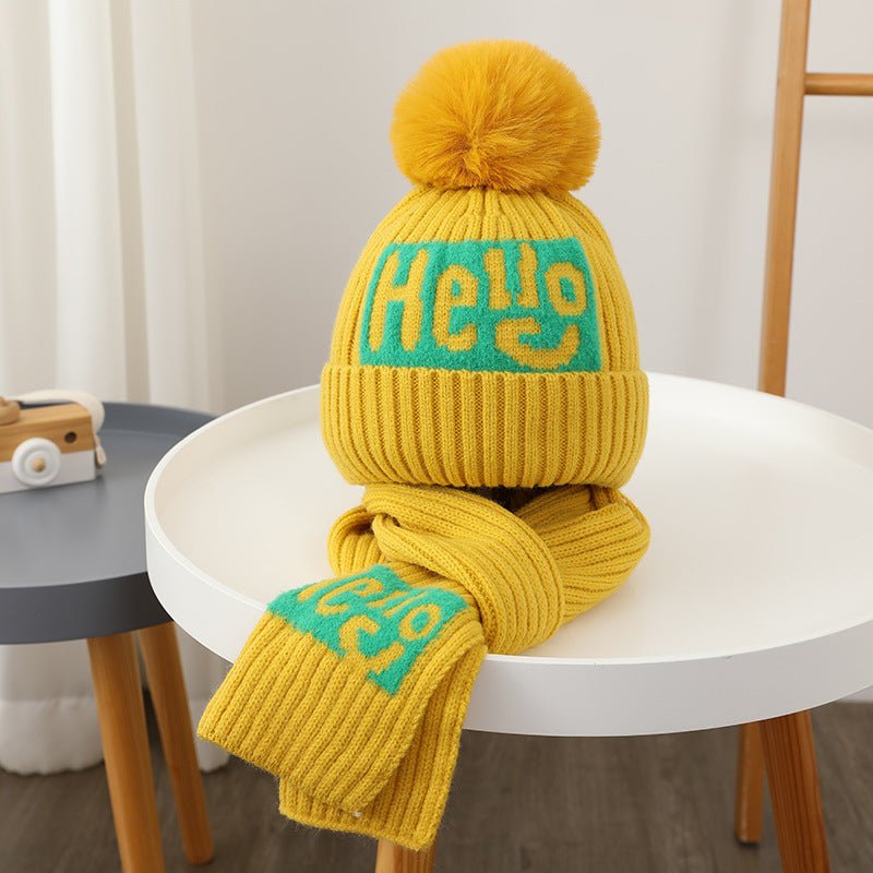 Hello Knit Hat and Scarf Set - Shapelys