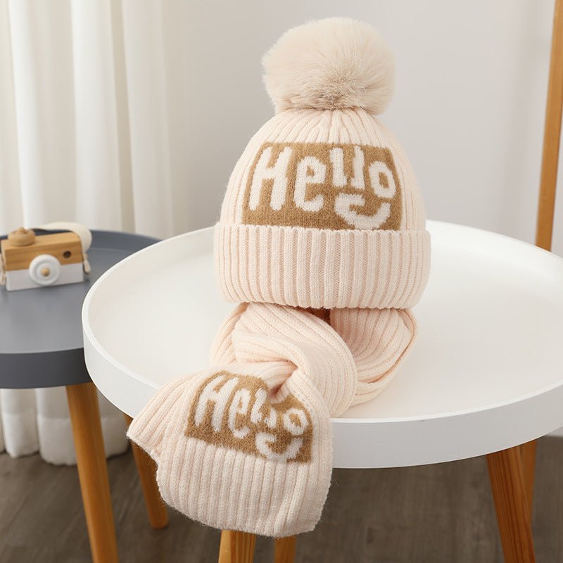 Hello Knit Hat and Scarf Set - Shapelys