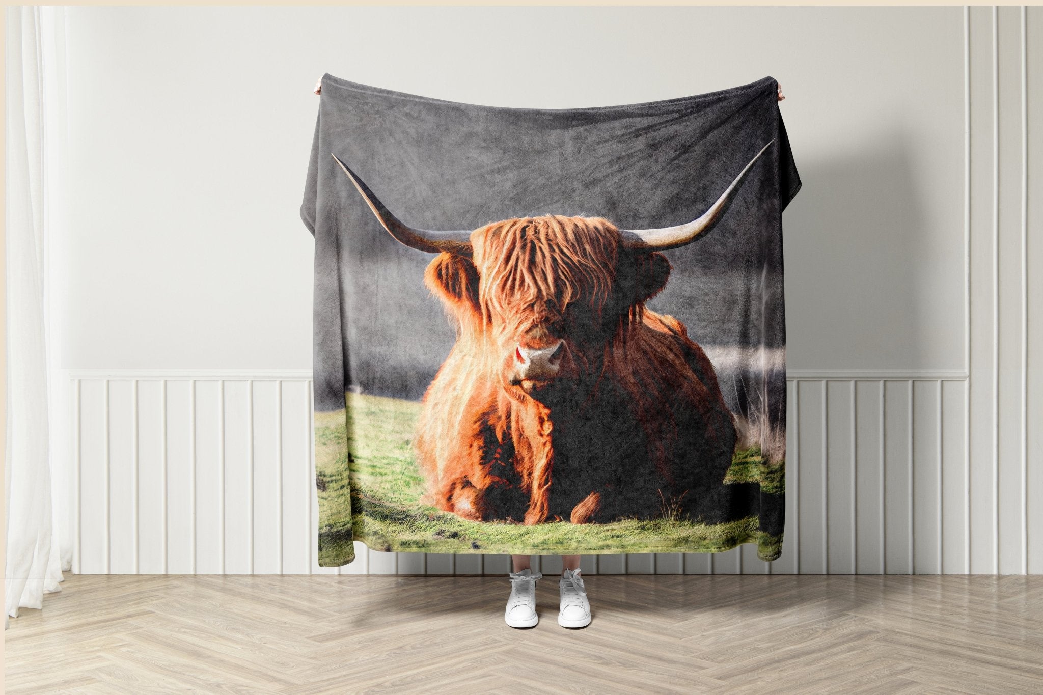 Highland cow blanket - Shapelys