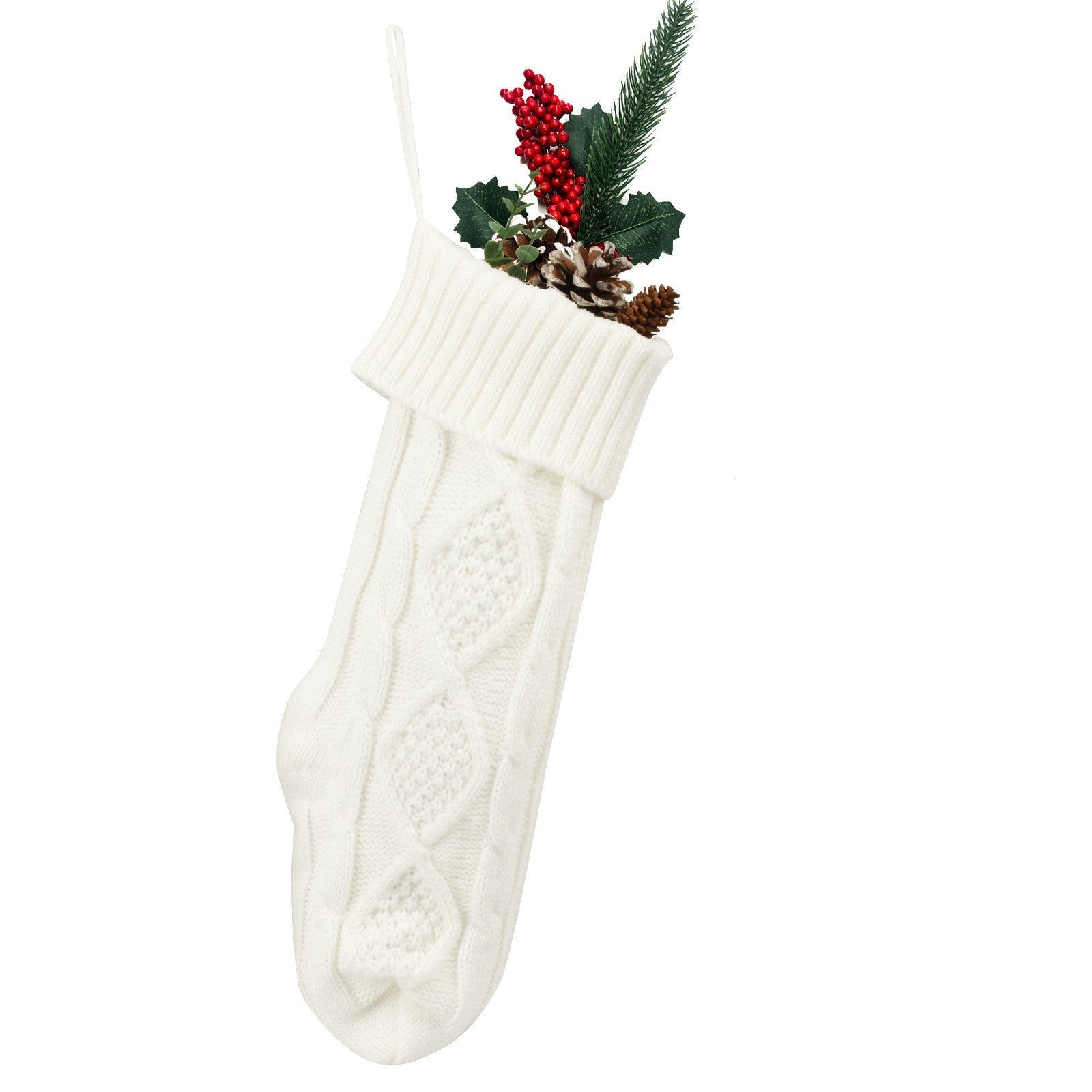 Knitted Name Christmas Stocking - Shapelys