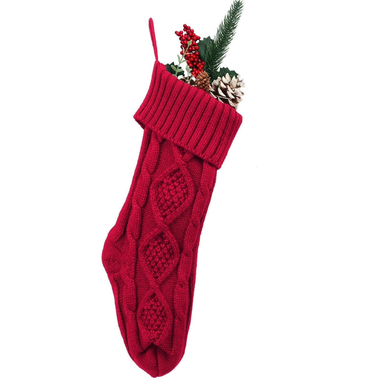 Knitted Name Christmas Stocking - Shapelys