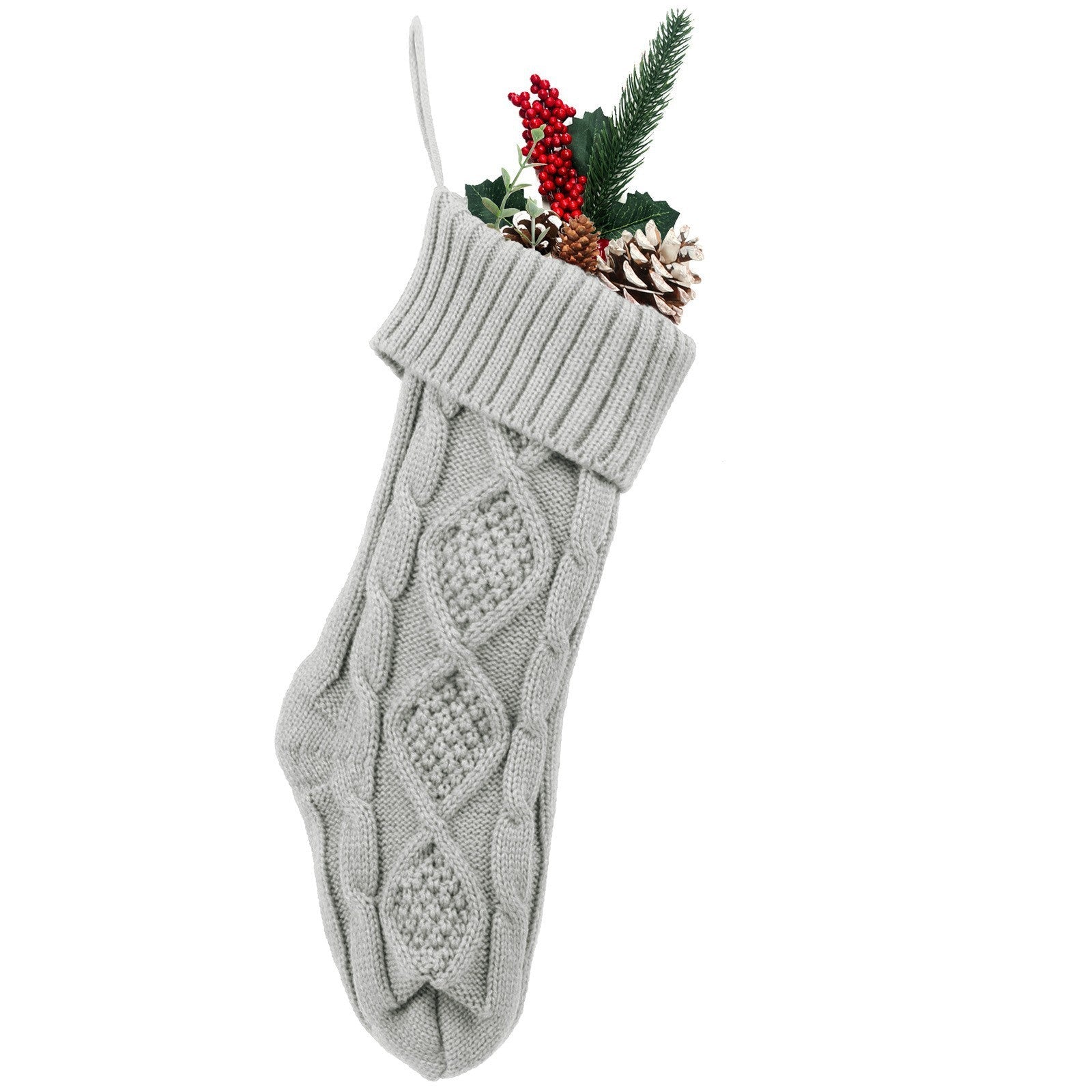 Knitted Name Christmas Stocking - Shapelys