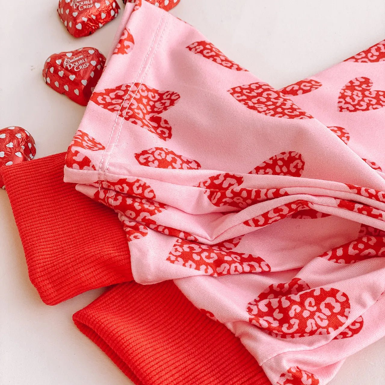 LOVE HEART Valentine's Day Matching Pajamas - Shapelys